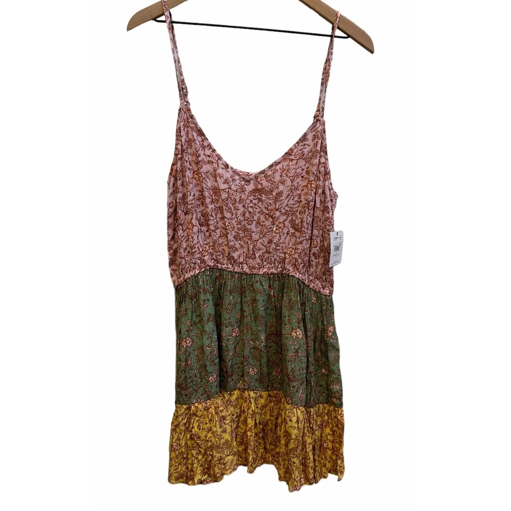 O'Neill Remy Dress Floral Mini Dress Spaghetti Straps Juniors NEW Sz Large 11/12